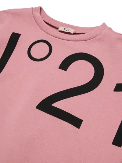 N°21 Nº21 Crew-neck Sweater In Pink