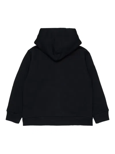 N°21 N21 Kids Logo Printed Zipped Hoodie In Black