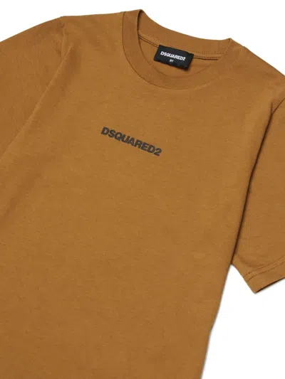 Dsquared2 Logo-print T-shirt In Brown
