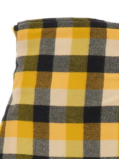 Vivienne Westwood Pleated Buckle Mini Skirt In Multi