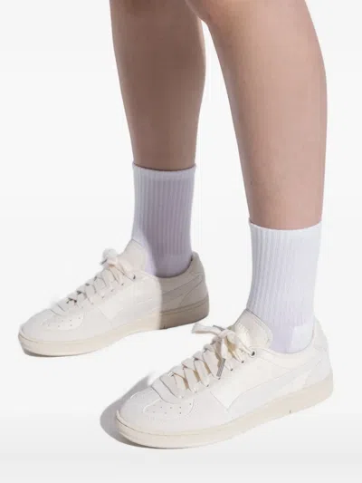 Puma Panelled Sneakers In Metallic