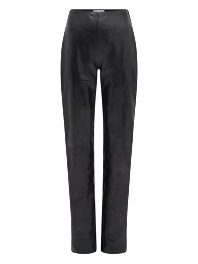 Marine Serre Glossy Moon Trousers In Black
