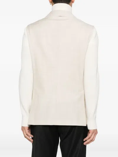 Gran Sasso Pocket Button Blazer In Neutral