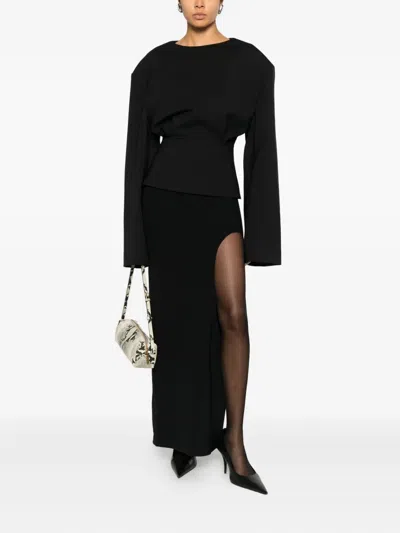 A.w.a.k.e. Cut-out-detail Skirt In Black