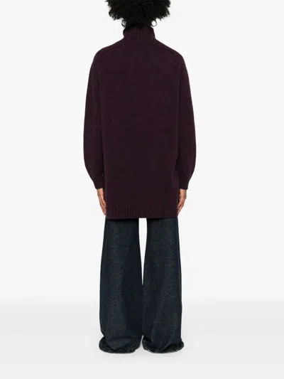 Eric Bompard Crew-neck Mini Dress In Red