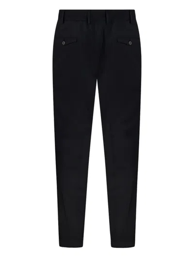 Santaniello Pleated-front Tailored Trousers In Black