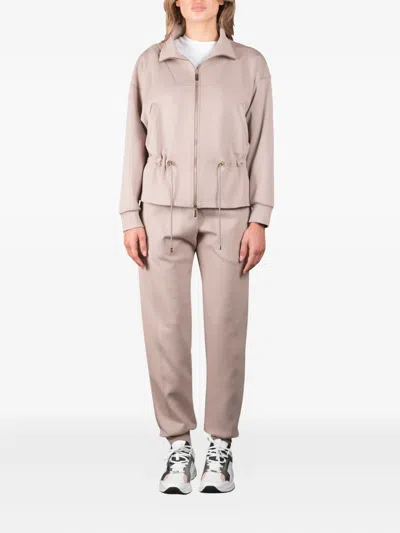 Moorer Derice Zip-up Sweatshirt In Neutral
