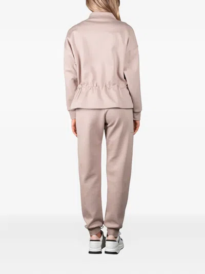 Moorer Derice Zip-up Sweatshirt In Neutral