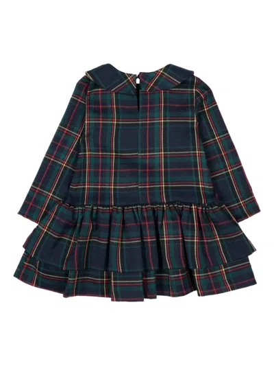 Trussardi Junior Tartan Ruffled Dress In Multi
