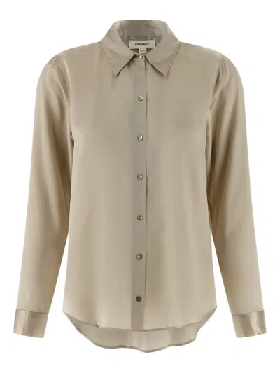 L'agence Tyler Shirt In Gold