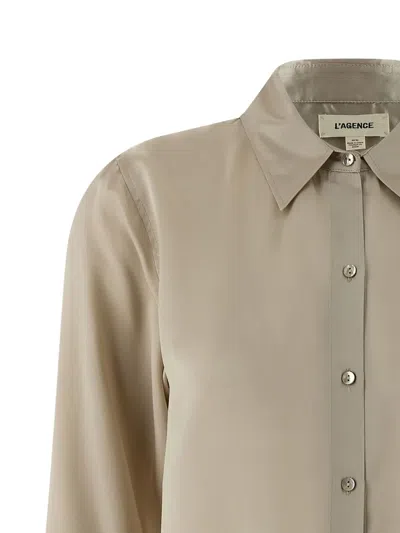 L'agence Tyler Shirt In Gold
