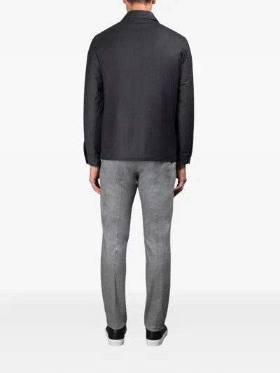 Moorer Flap-pocket Shirt Jacket In Black