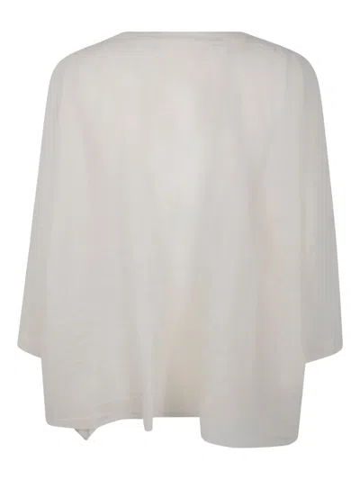 Daniela Gregis Boat-meck Wool Blouse In White