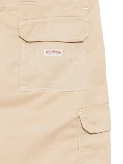 True Religion Cargo Trousers In Neutral