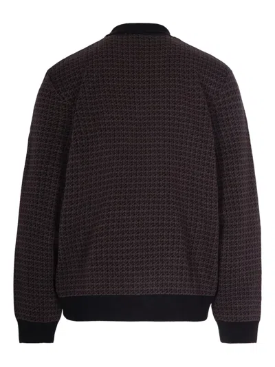 Carhartt Houndstooth Polo Shirt In Brown