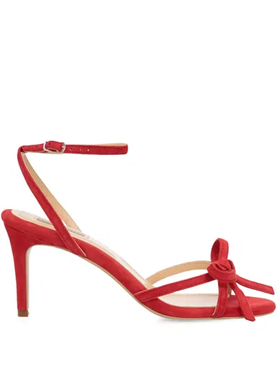Smiling Shoes 70mm Mandi Bow-detail Sandals In Red
