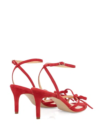 Smiling Shoes 70mm Mandi Bow-detail Sandals In Red
