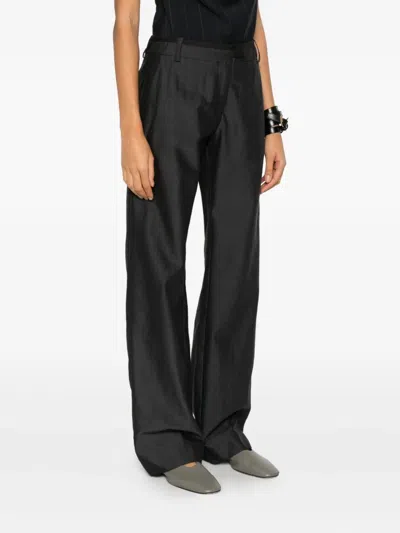 Paloma Wool Pleated Zipper Casual Pants In Black