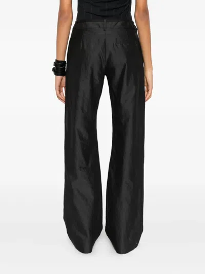 Paloma Wool Pleated Zipper Casual Pants In Black