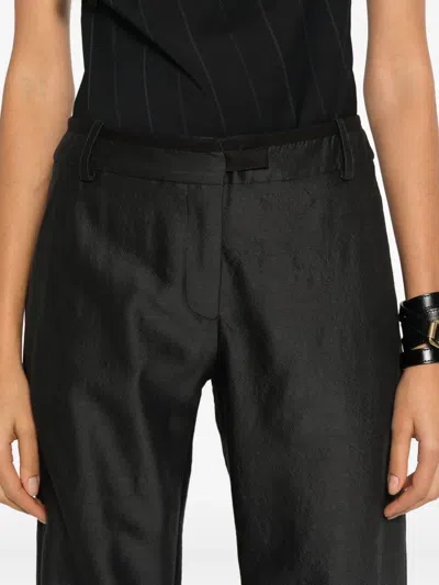 Paloma Wool Pleated Zipper Casual Pants In Black