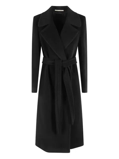 Tagliatore Molly Belted Coat In Black