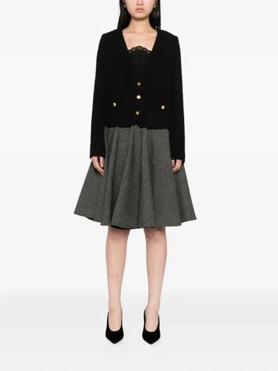 Giambattista Valli A-line Midi Skirt In Black