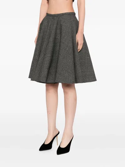 Giambattista Valli A-line Midi Skirt In Black