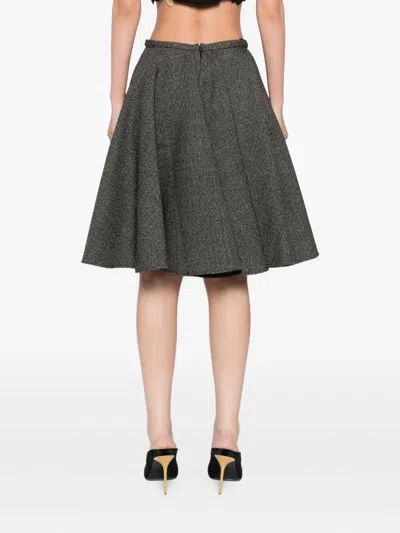 Giambattista Valli A-line Midi Skirt In Black