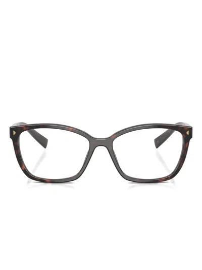 Prada Tortoiseshell-pattern Glasses In Brown