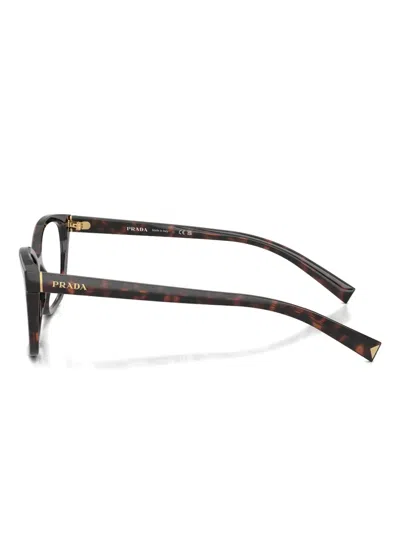 Prada Tortoiseshell-pattern Glasses In Brown