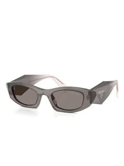 Prada Symbole Cat-eye Sunglasses In Gray