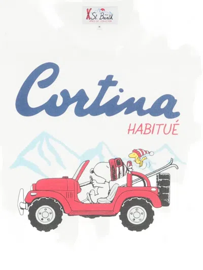 Mc2 Saint Barth Printed T-shirt In White