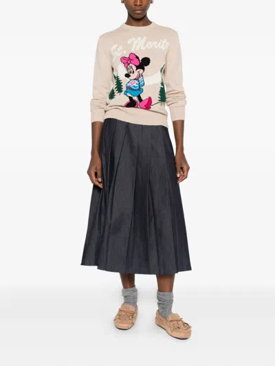 Mc2 Saint Barth Minnie Jacquard Sweater In Pink