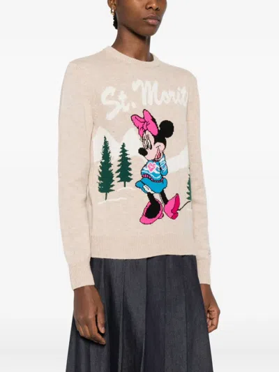 Mc2 Saint Barth Minnie Jacquard Sweater In Pink