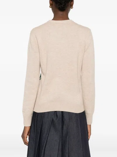 Mc2 Saint Barth Minnie Jacquard Sweater In Pink