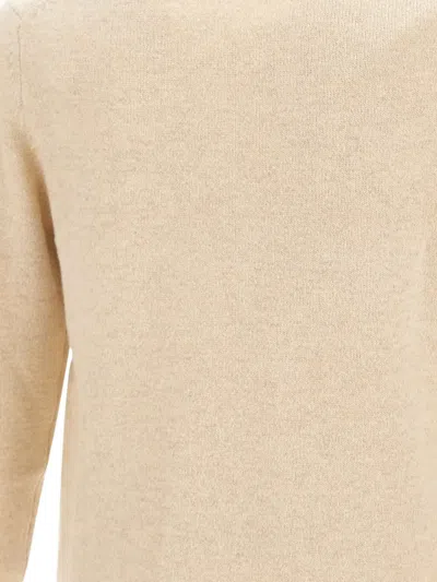 Mc2 Saint Barth Embroidered Crew-neck Sweater In Neutral