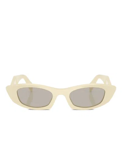 Prada 0pr B16s Angular Cat-eye Sunglasses In Neutral