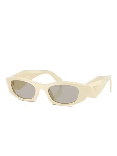 Prada 0pr B16s Angular Cat-eye Sunglasses In Neutral