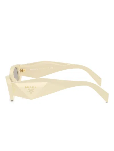 Prada 0pr B16s Angular Cat-eye Sunglasses In Neutral