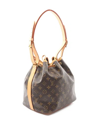 Pre-owned Louis Vuitton 20007 Peti Noe Monogram Bucket Bag In Brown
