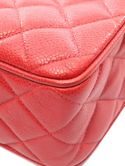 Pre-owned Chanel 1991-1994 Diamond-quilting Shoulder Bag In Red