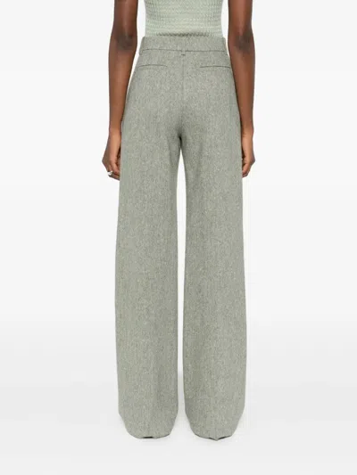 Valentino Pressed Crease Trousers In Green
