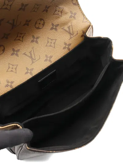 Pre-owned Louis Vuitton 2021s Pochette Metis Mm Monogram Canvas Handbag In Brown