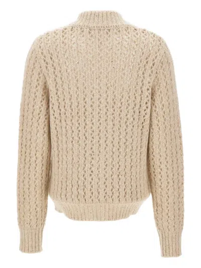 Eleventy Long-sleeved Knitted Cardigan In Neutral