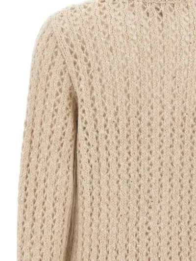 Eleventy Long-sleeved Knitted Cardigan In Neutral