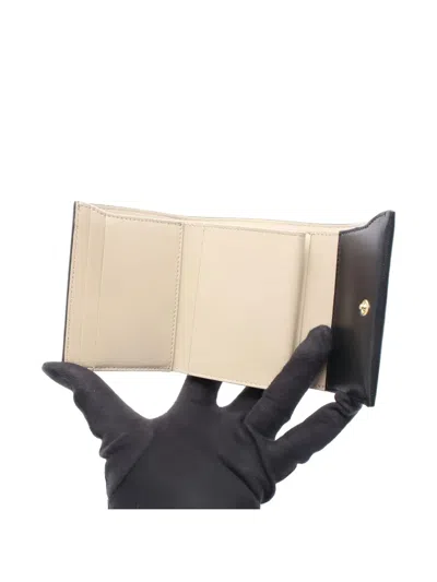 Pre-owned Givenchy 2020s Day Trifold Leather Wallet In Black