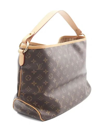 Pre-owned Louis Vuitton 2010 Delightful Pm Monogram Tote Bag In Brown