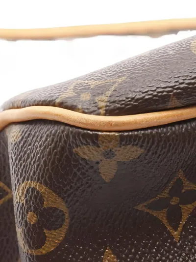 Pre-owned Louis Vuitton 2010 Delightful Pm Monogram Tote Bag In Brown