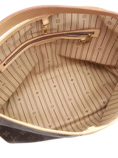 Pre-owned Louis Vuitton 2010 Delightful Pm Monogram Tote Bag In Brown