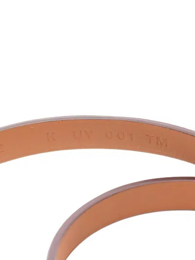 Pre-owned Hermes Pop H Double Tour Bracelet In Brown
